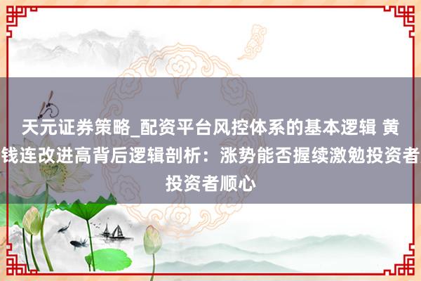 天元证券策略_配资平台风控体系的基本逻辑 黄金价钱连改进高背后逻辑剖析：涨势能否握续激勉投资者顺心