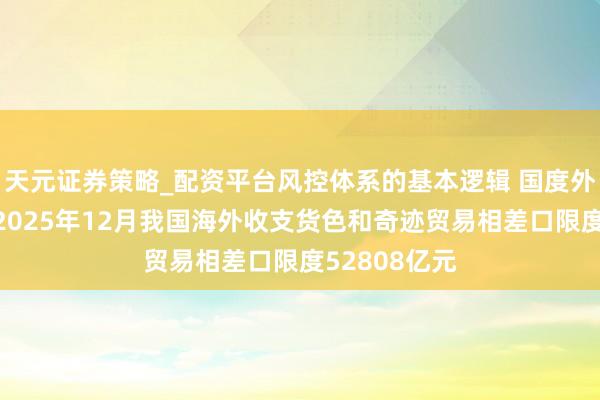 天元证券策略_配资平台风控体系的基本逻辑 国度外汇解决局：2025年12月我国海外收支货色和奇迹贸易相差口限度52808亿元