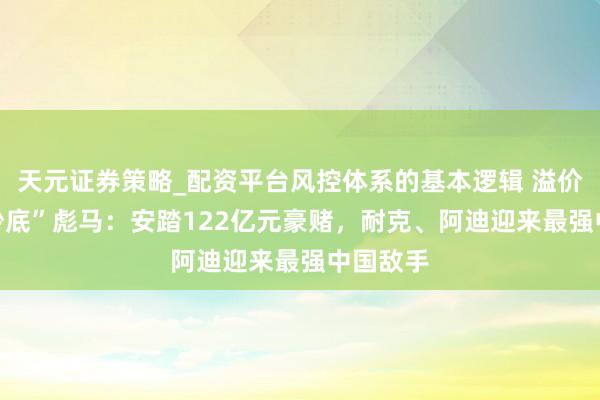 天元证券策略_配资平台风控体系的基本逻辑 溢价60%“抄底”彪马：安踏122亿元豪赌，耐克、阿迪迎来最强中国敌手